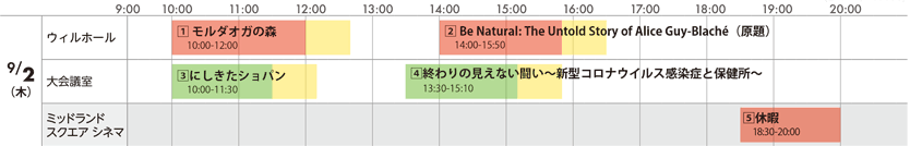 スケジュール　9月2日