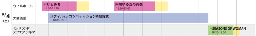 スケジュール　9月4日